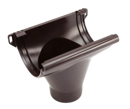 Воронка желоба коричневый RAL 8019 GLC PVC