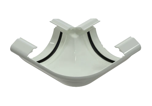 Угол желоба универсальный менее 90 град RAL 9010 GLC PVC