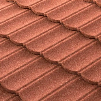 Композитная черепица Metrotile МетроБонд 1330x410 мм, цвет терракот Композитная черепица Metrotile МетроБонд 1330x410 мм, цвет терракот