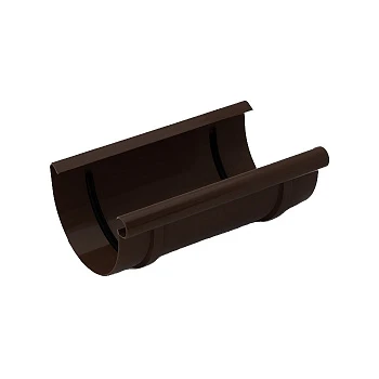 Муфта (соединитель) желоба 125 мм коричневая /Гамрат/ Муфта (соединитель) желоба 125 мм коричневая /Гамрат/