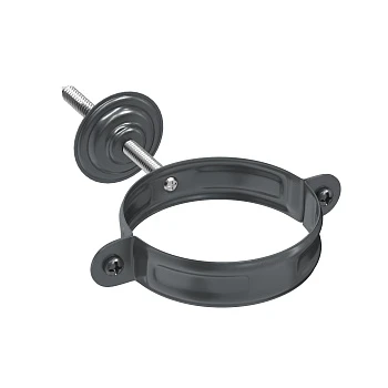 Хомут трубы с комплектом крепления d=90 (RAL7016) PU Matt