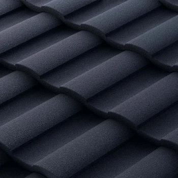 Композитная черепица Metrotile МетроРоман 1280x410 мм, цвет серый Композитная черепица Metrotile МетроРоман 1280x410 мм, цвет серый