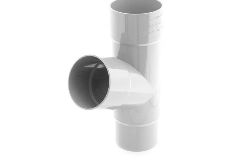 Тройник трубы 90 мм  67,5 ̊ GAMRAT белый