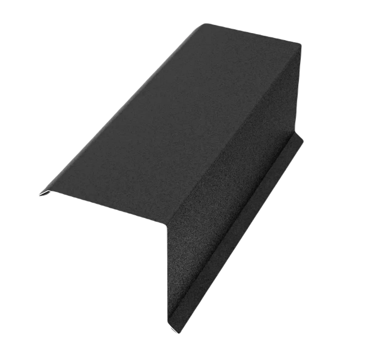 Планка торцевая L-2000мм Rooftop БАРХАТ PE RAL9005 0,5мм Zn180  МК