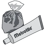 Гранулы для ремкомплекта коричневый 