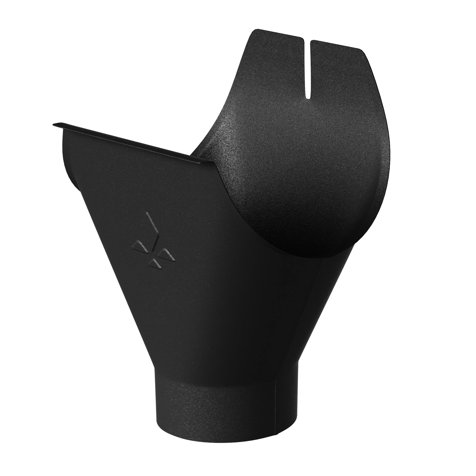 Воронка желоба d=125/90 (Ral 9005) PU Matt