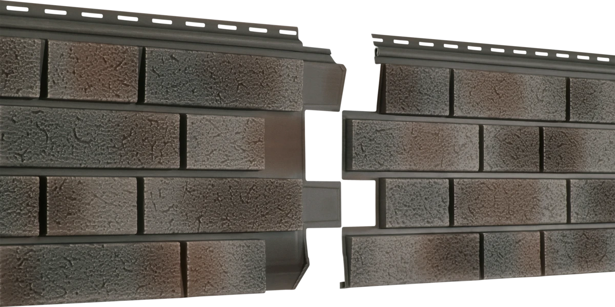 Фасадная панель Стоун-Хаус S-Lock клинкер нордик пепел Ю-Пласт 1950мм*292мм, 0,569м2