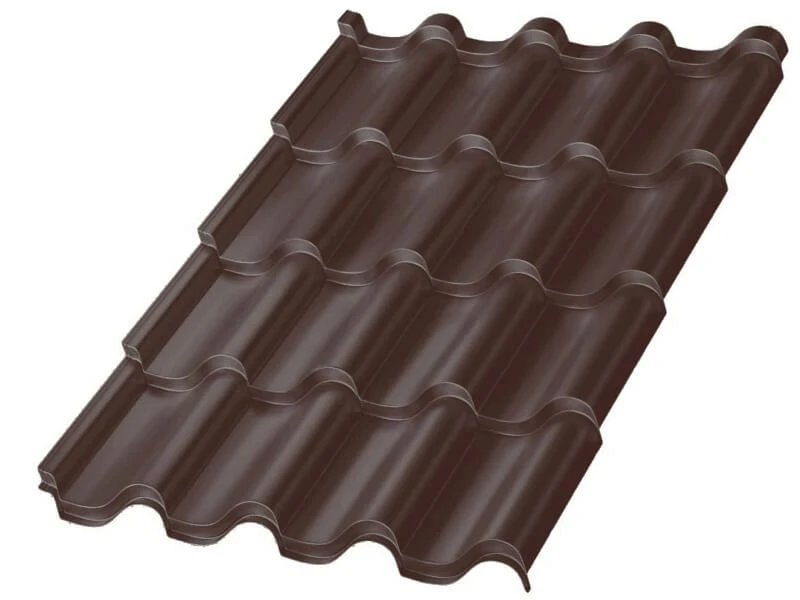 Металлочерепица МП Монтерроса-M  (VikingMP E-20-8019-0.5)