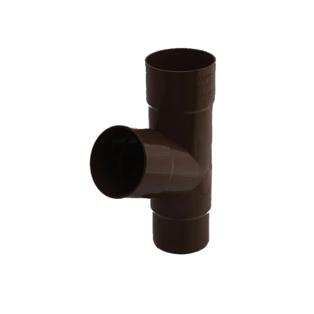 Тройник трубы 90 мм  67,5 ̊ GAMRAT коричневый