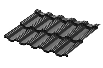 Металлическая модульная черепица профиль Гётеборг 1205х765мм Rooftop Бархат RAL7016 PE 0,5мм Zn180 Металлическая модульная черепица профиль Гётеборг 1205х765мм Rooftop Бархат RAL7016 PE 0,5мм Zn180