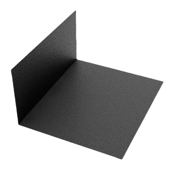 Планка примыкания L-2000мм 120*150  Rooftop БАРХАТ PE RAL9005 0,5мм Zn180  МК