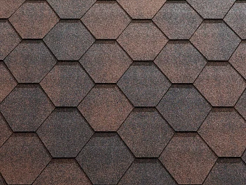 Гибкая черепица Katepal Jazzy коричневый, 3м2  Гибкая черепица Katepal Jazzy коричневый, 3м2