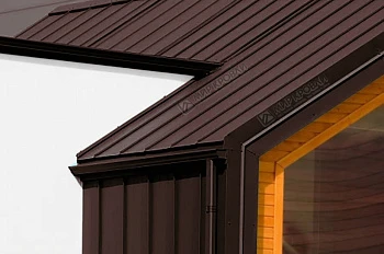 Фальц двойной стоячий RAL 8017 Шоколад глянец NormanMP 0,5мм