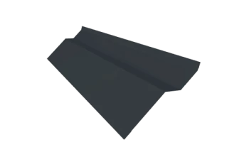 Пристенная планка накладная 30х20х50х20х2000мм SV15 Rooftop БАРХАТ (Matt) RAL7024 PE 0,5мм Zn180