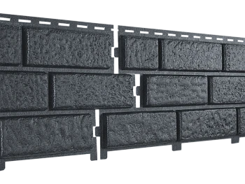 Фасадная панель Стоун-Хаус кирпич графитовый Ю-Пласт 3025мм*230мм, 0,695м2 