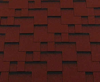 Черепица Roofshield Фемили Лайт Модерн Красный с оттенением,3м2 Черепица Roofshield Фемили Лайт Модерн Красный с оттенением,3м2