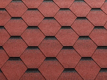 Гибкая черепица Katepal Katrilli осенне-красный, 3м2 Гибкая черепица Katepal Katrilli осенне-красный, 3м2