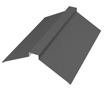 Планка конька плоского 150*150 Rooftop Бархат RAL7024 PE 0,5мм Zn180  МК